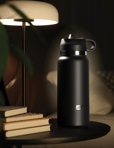 Fap Flask - Thrill Seeker - Black Bottle - Frosted  3