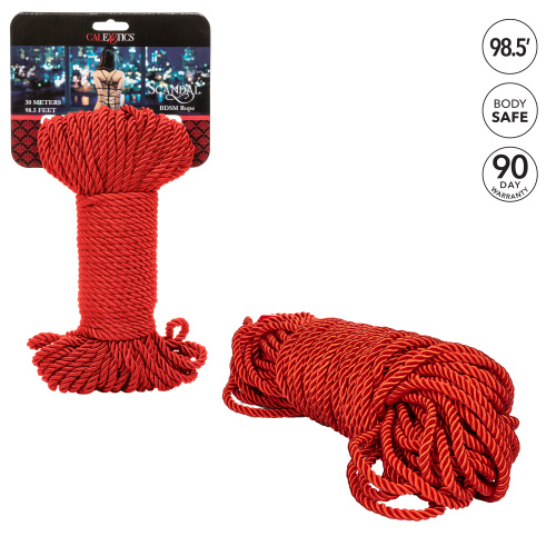 Scandal BDSM Rope 98.5ft/ 30m - Red  4
