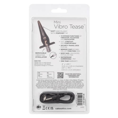 Mini Tease Slender Probe - Smoke Rechargeable  4