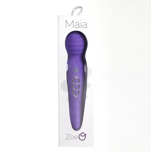 Zoe Twisty Dual Vibrating Pleasure Wand - Purple  4