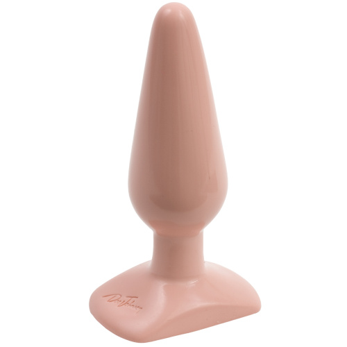 Classic Butt Plug Smooth - Medium - White  2