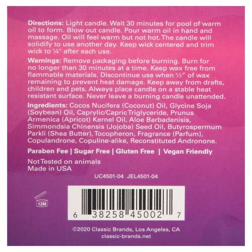 Mood Candle - Smitten - Strawberry and Champagne - 4 Oz. Jar  3