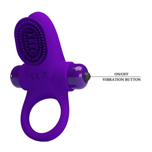 Pretty Love Vibrating Cock Ring II - Purple  2