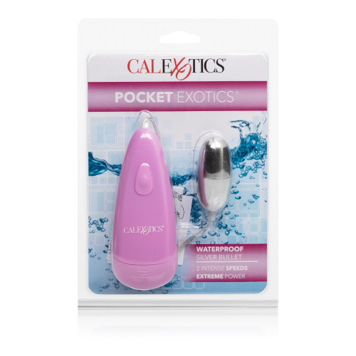 Pocket Exotics Waterproof Silver Bullet - Pink  3