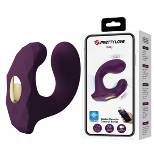 Billy Global App Control Vibrator - Purple  2