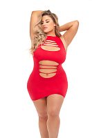 Can't Commit Dress - Queen Size - Red