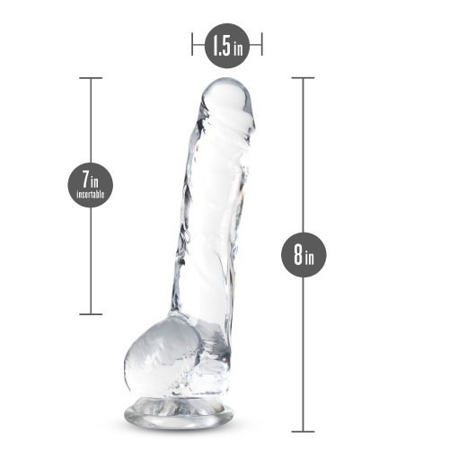 Naturally Yours - 8 Inch Crystalline Dildo - Diamond  2