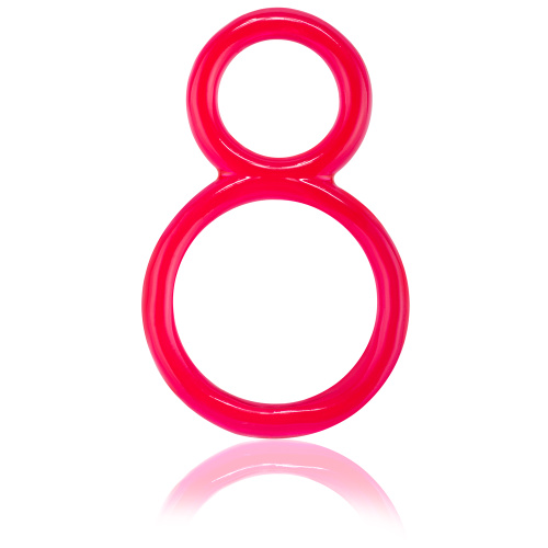 Ofinity Double Ring - Red  2