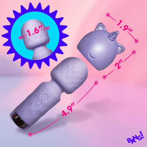 Unicorn Silicone Wand - Lavender  3