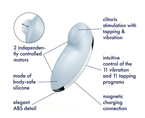 Tap and Climax 2 Vibrator - Blue  2