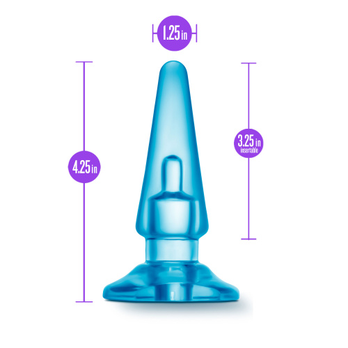 B Yours - Basic Anal Plug - Blue  5