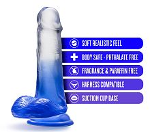 B Yours - Stella Blue - 6 Inch Dildo - Blue