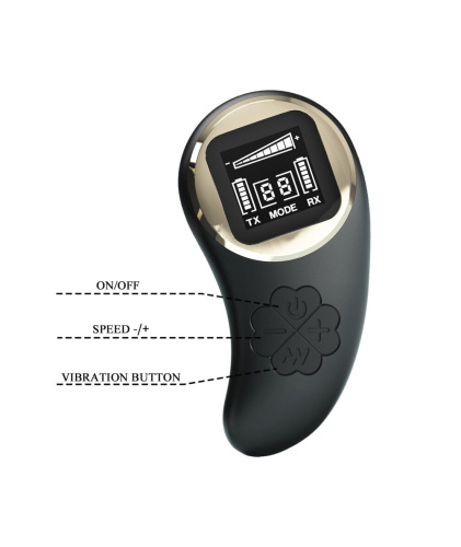 Nathan Double Pleasure Remote Control Vibrator -  Black  2