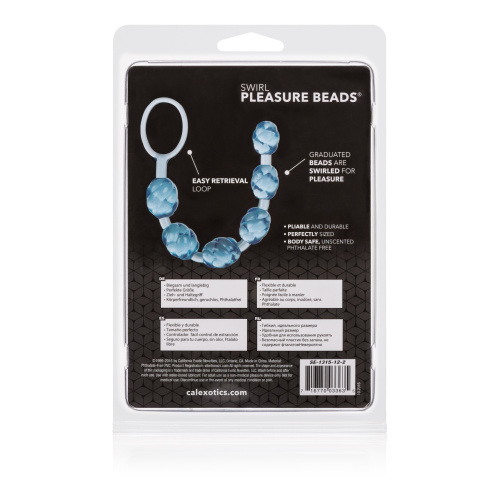 Swirl Pleasure Beads - Blue  3