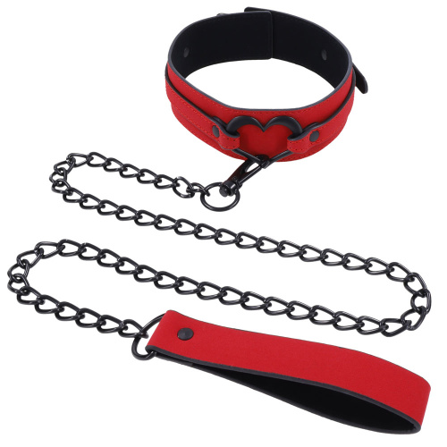 Amor Collar and Leash - Red  4