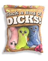 Suck a Bag of Dicks Plushy Pillow With 5 Dicks