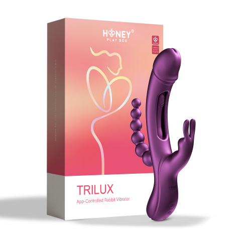 Trilux - App Controlled Rabbit Vibrator - Purple  5