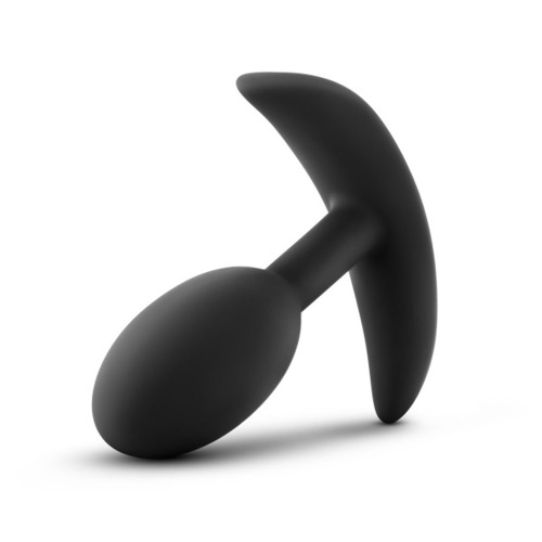 Anal Adventures - Platinum - Silicone Vibra Slim  Plug - Small - Black  5