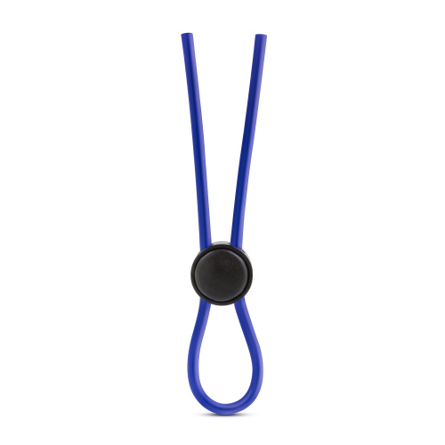 Stay Hard - Silicone Loop Cock Ring - Blue  2