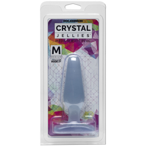 Crystal Jellies Butt Plug - Medium - Clear  2