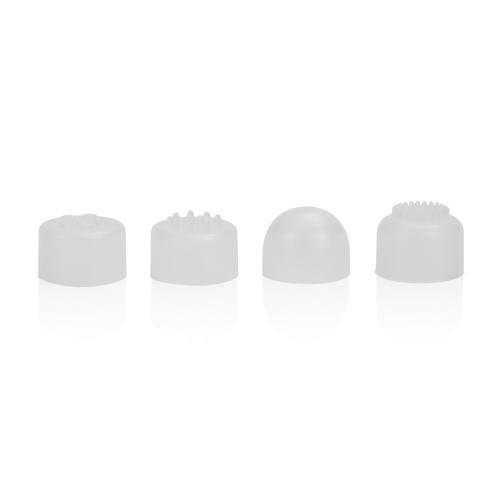 Compact Waterproof Personal Travel Massager With 4 Tips - White  4