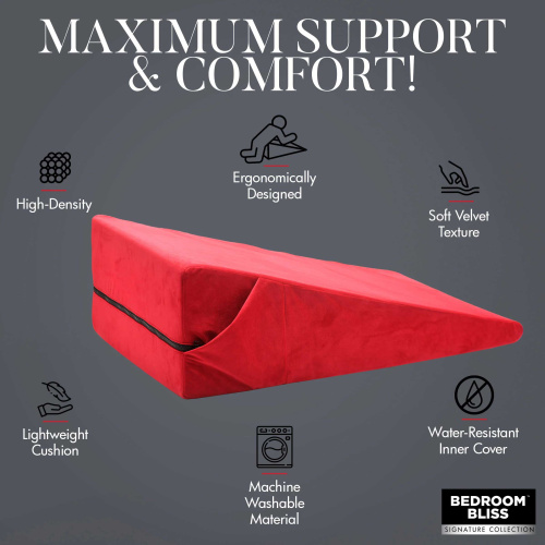 Xl-Love Cushion Large Wedge Pillow - Red  4