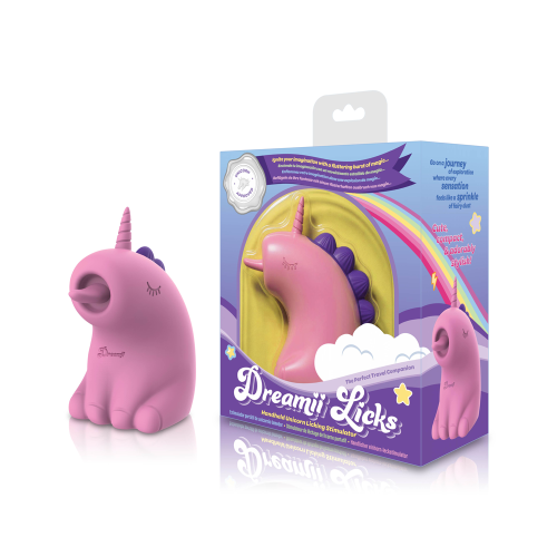 Dreamii Licks Licking Unicorn Stimulator - Mystical Pink  2