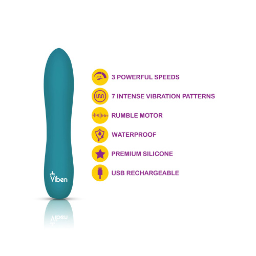 Vivacious - Ocean - Intense 10-Function Bullet  3