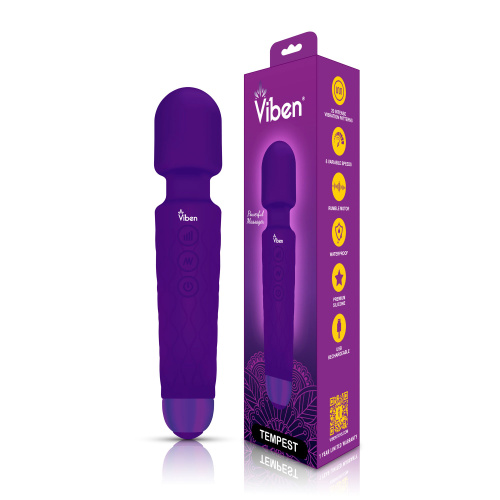 Tempest - Intense Wand Massager - Violet  4