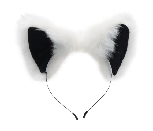 White Fox Tail Anal Plug and Ears Set  4
