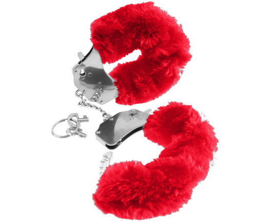 Fetish Fantasy Series Furry Cuffs - Red  3