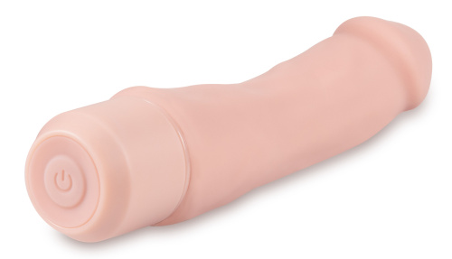 Dr. Skin Silicone  Dr. Steve - 7 Inch Vibrating Dildo - Beige  4