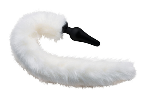 White Fox Tail Anal Plug and Ears Set  3