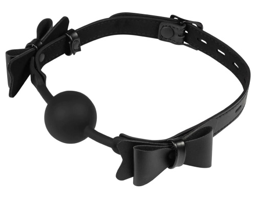 Bow Tie Ball Gag - Black  2