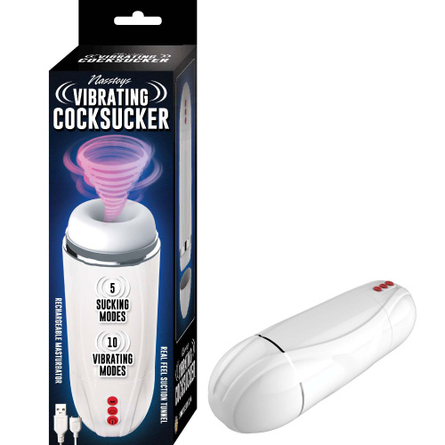 Vibrating Cocksucker - White  4