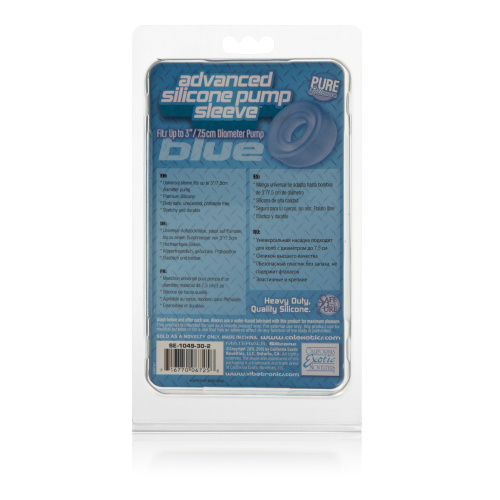 Advanced Silicone Pump Sleeve - Blue  2