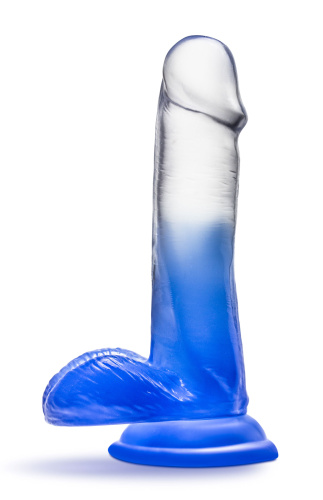 B Yours - Stella Blue - 6 Inch Dildo - Blue  4
