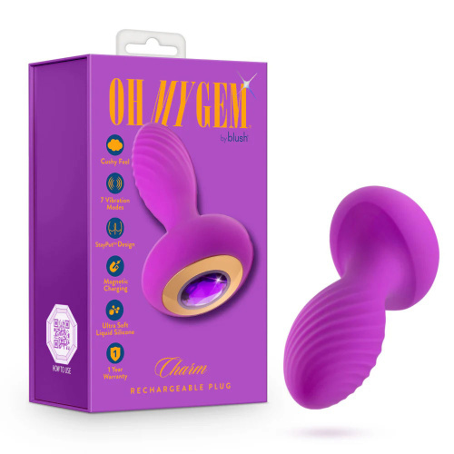 Oh My Gem - Charm Plug - Amethyst - Purple  4