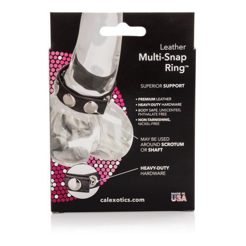 Leather Multi-Snap Ring  2