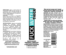 Fuck Water Thick 2oz Clear Water Based Lubricant