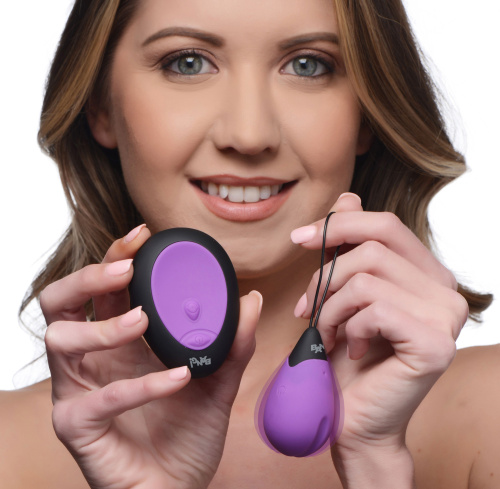 Bang - 10x Silicone Vibrating Egg - Purple  4