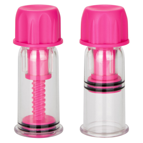 Nipple Play Vacuum Twist Suckers - Pink  2
