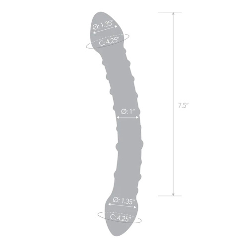 Double Trouble Glass Dildo  3