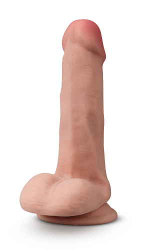 Dr. Skin Plus - 6 Inch Posable Dildo With Balls -  Mocha  5