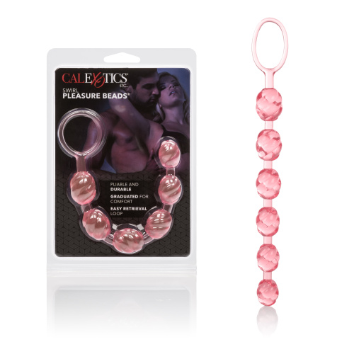 Swirl Pleasure Beads - Pink  4