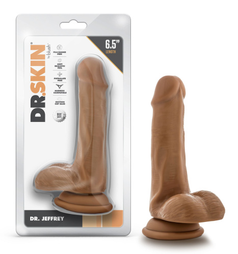 Dr. Skin - Dr. Jeffrey - 6.5 Inch Dildo With Balls - Tan  3