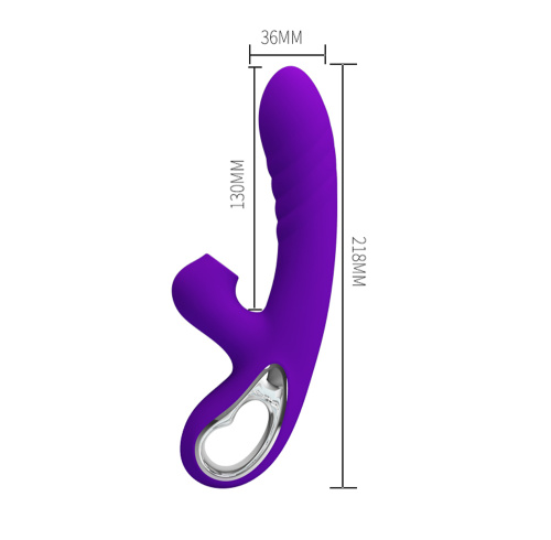 Pretty Love Jersey Sucking and Vibrating Rabbit -  Purple  3