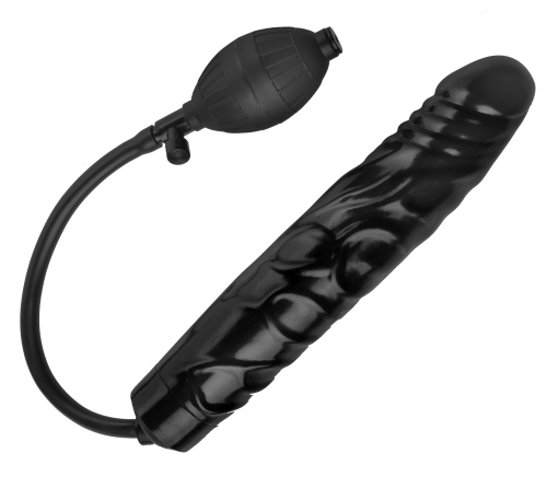 Inflatable 11 Inch Super Dong - Black  2