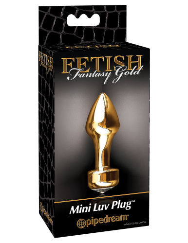 Fetish Fantasy Gold Mini Luv Plug - Gold  3