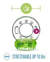 Play With Me - Arouser Vibrating C-Ring - Green